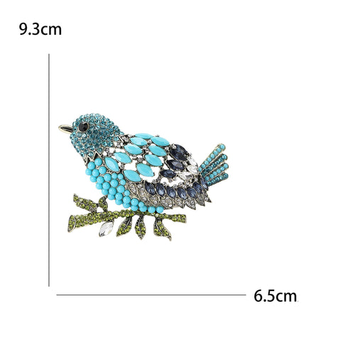 Crystal Bird Brooch – alternate view 3