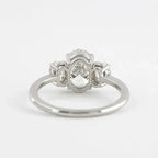 Luminous Elegance: 6ct Moissanite Diamond Ring in 18k Gold