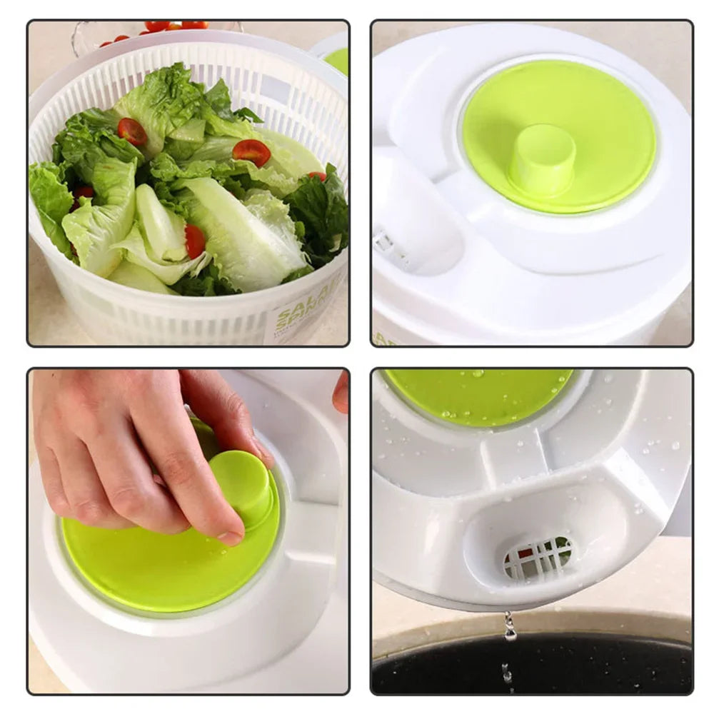 Effortless Salad Spinner & Vegetable Dryer
