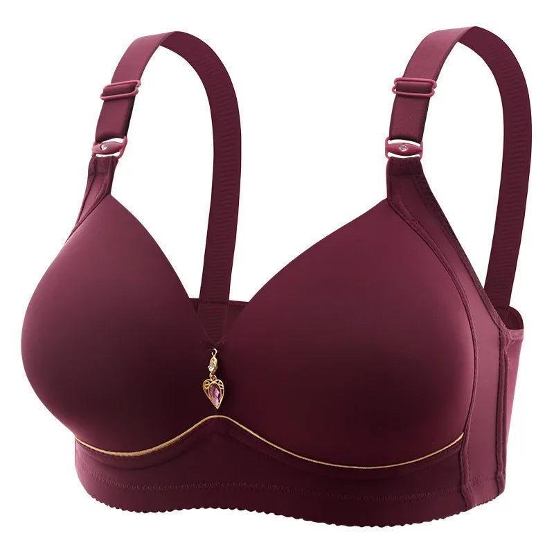 Soutien-gorge confortable sans armatures à bonnets fins pour femmes