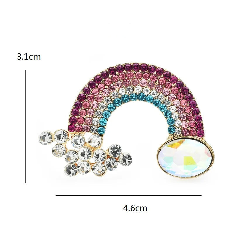 Crystal Rainbow Brooch – alternate view 3