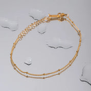 Stylish Chain Bead Anklet