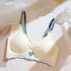 Seamless Push Up Bras with Heart Pattern for Women