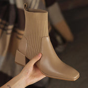 2024 Herbst Winter Gestrickte Kurze Stiefel Frauen