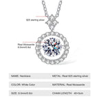 Exquisite Moissanite Crown Necklace - Luxury and Brilliance
