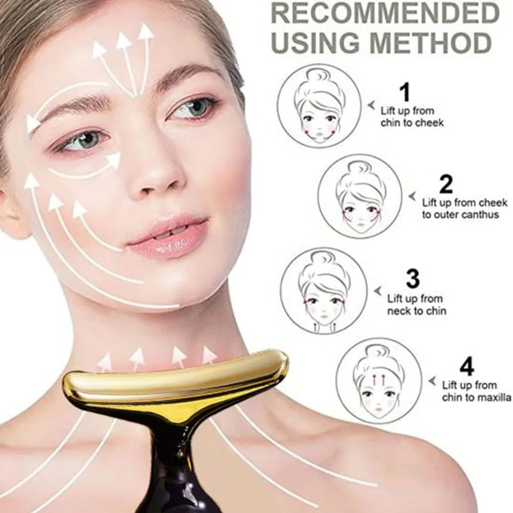 Appareil de massage lifting du visage 3 en 1 V-Line - Anti-âge et anti-rides