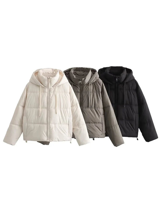 2024 Trendy Women's Cotton Hooded Jacket