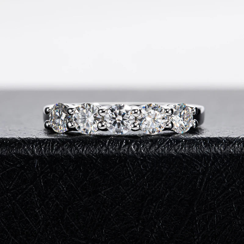 Radiant Moissanite Elegance Ring
