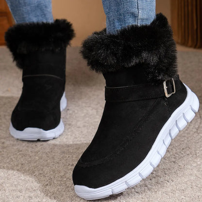 Women's Warm Plush Mid Calf Snow Boots