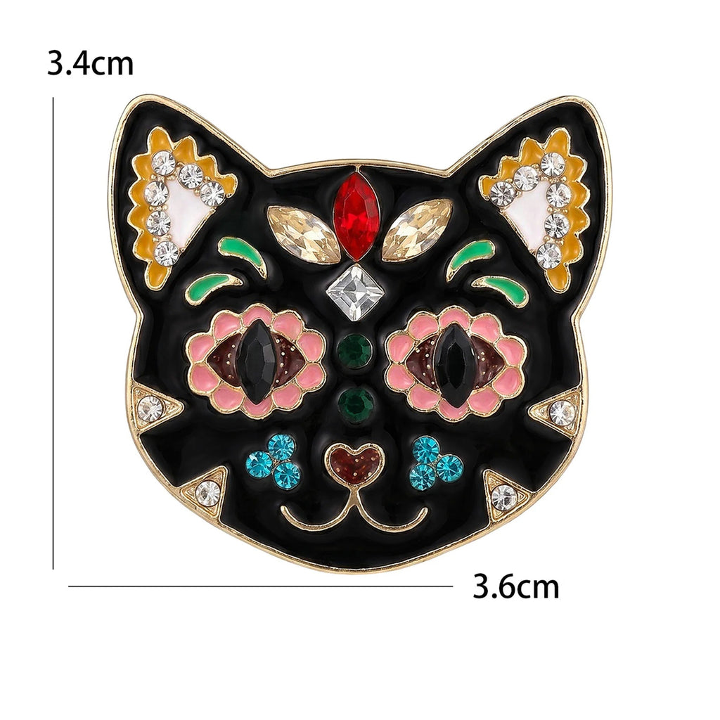 Crystal Cat Brooch – alternate view 3