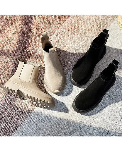 Women's Matte Finish Chelsea Boots - Autumn Winter Collection