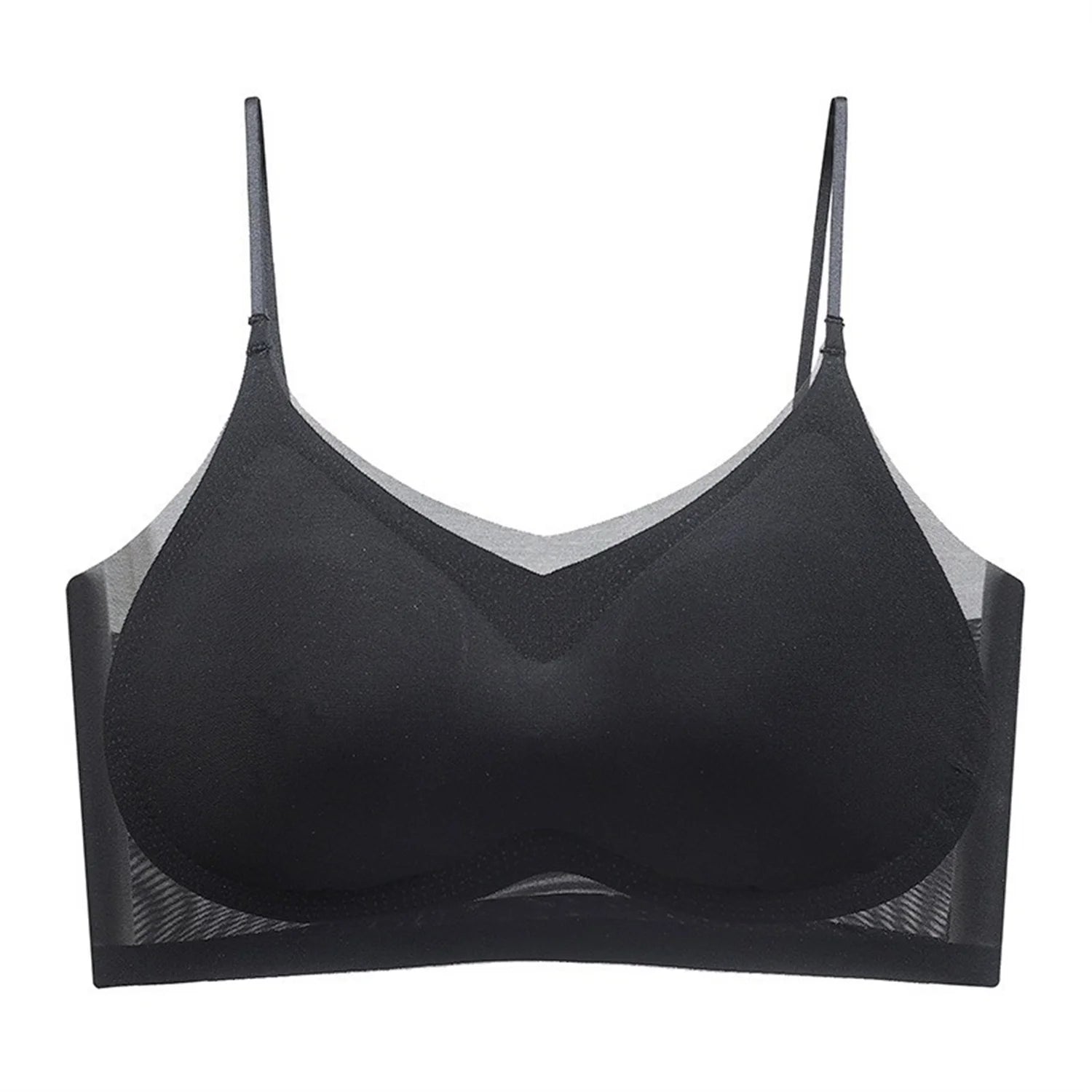 Soutien-gorge ultra-fin respirant en soie glacée sans coutures