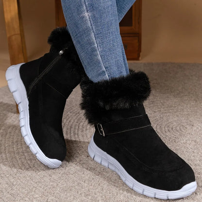 Women's Warm Plush Mid Calf Snow Boots