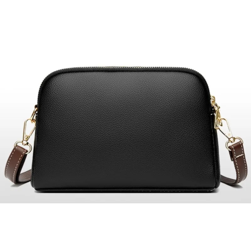Sac à bandoulière de luxe en cuir véritable pour femme