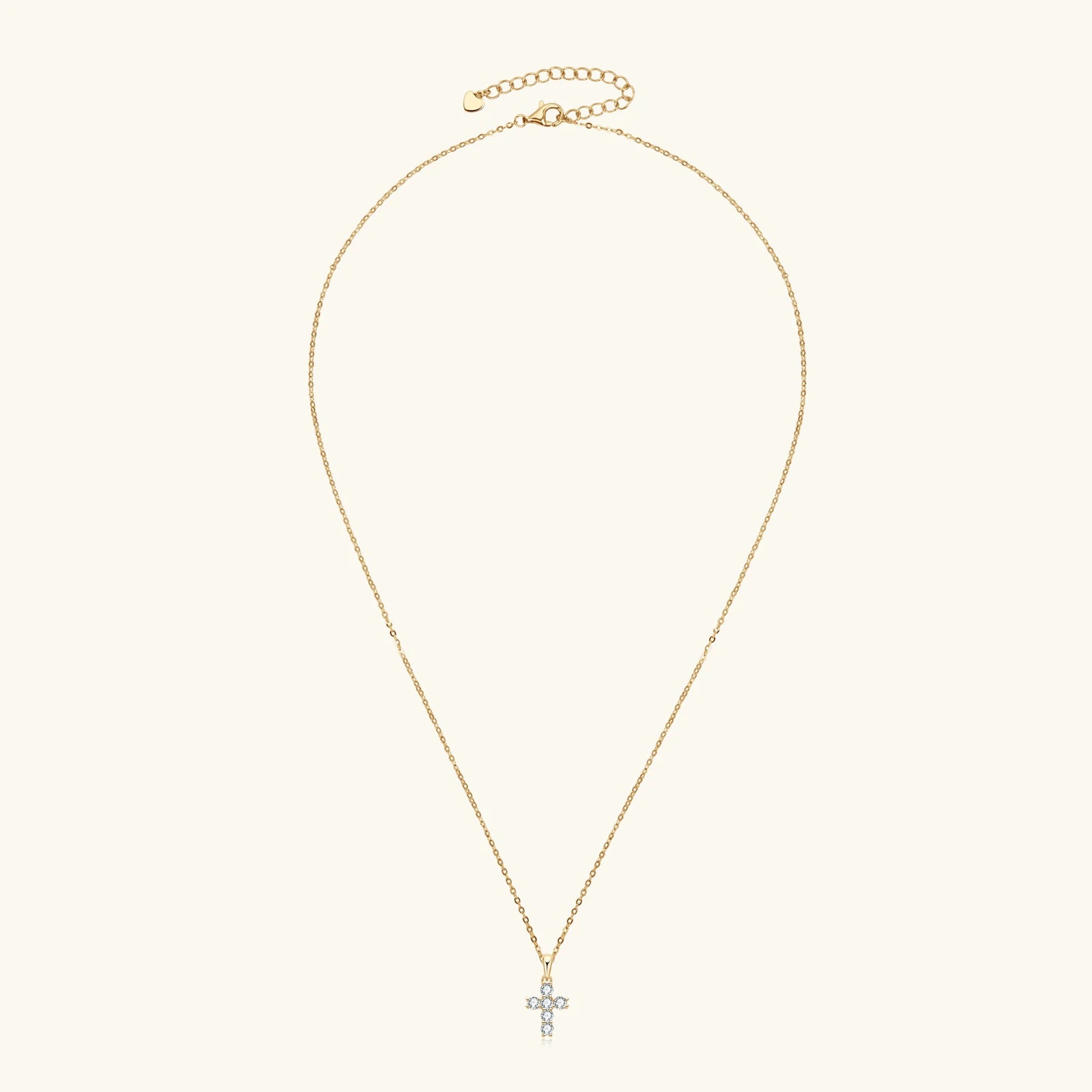 Luxurious Moissanite Cross Necklace - Affordable Brilliance