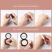Éponge de maquillage professionnelle douce et anatomique - Coffret de 10 pièces