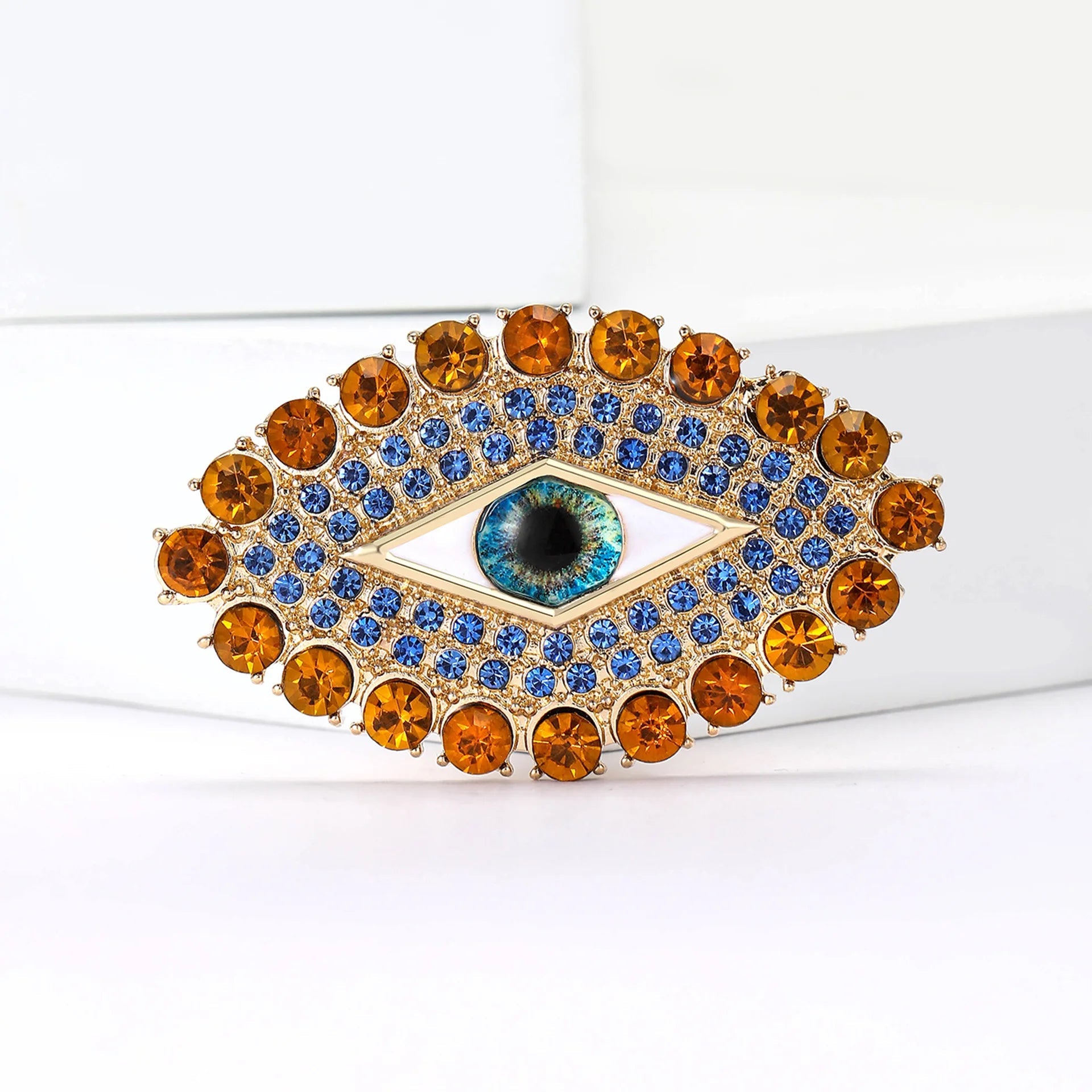 Crystal Evil Eye Brooch – alternate view 5