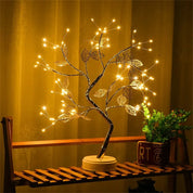 Enchanting LED Rose Leaf Table Lamp - USB Fairy Night Light
