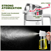 2-in-1 Olive Oil Spray & Pour Dispenser with Ergonomic Handle