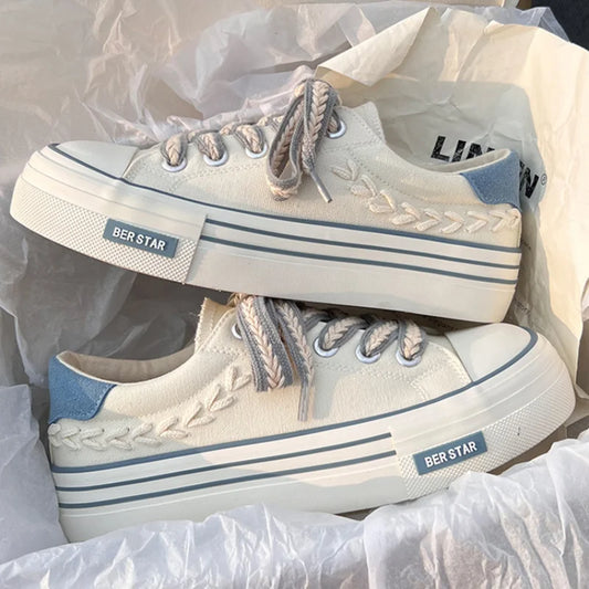 Women's Canvas Platform Sneakers