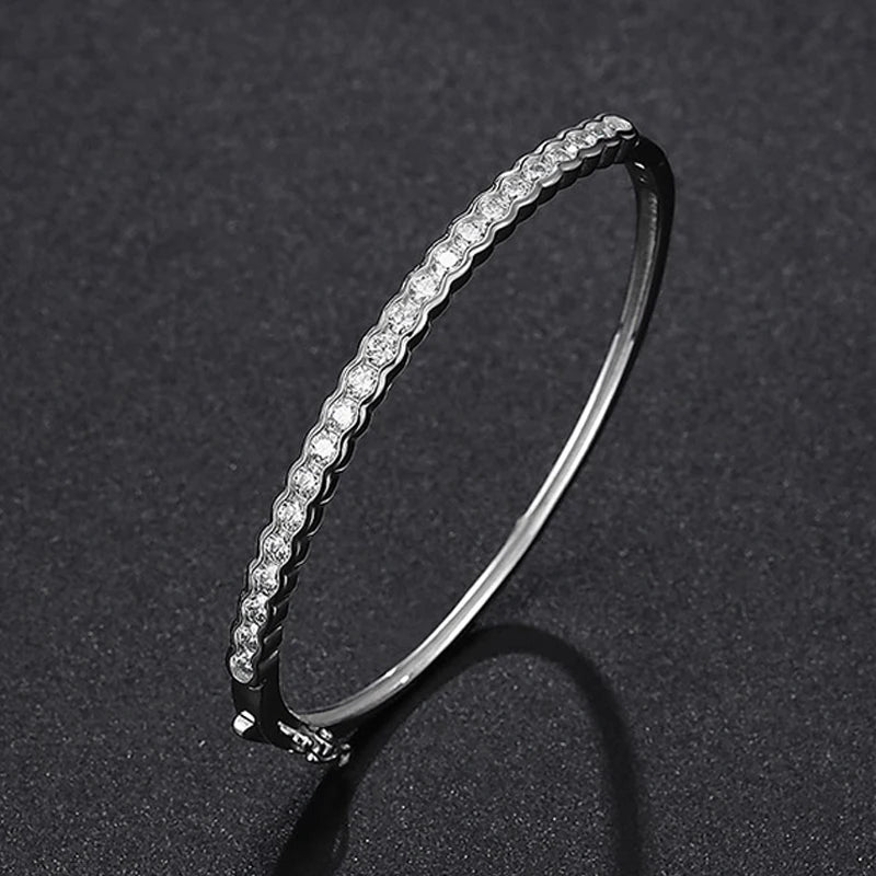 Ivictress Moissanite Elegance 925 Sterling Silver Bracelet