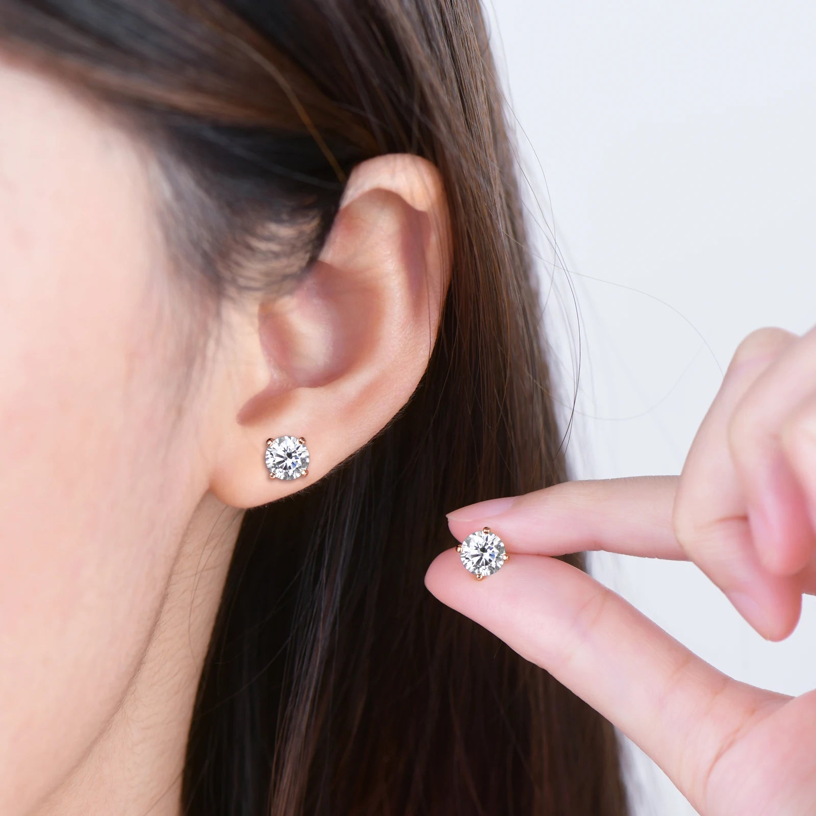 Exquisite Moissanite Stud Earrings - Affordable Luxury & Brilliance