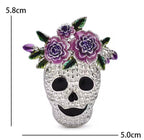 Enamel Skull Brooch – alternate view 4