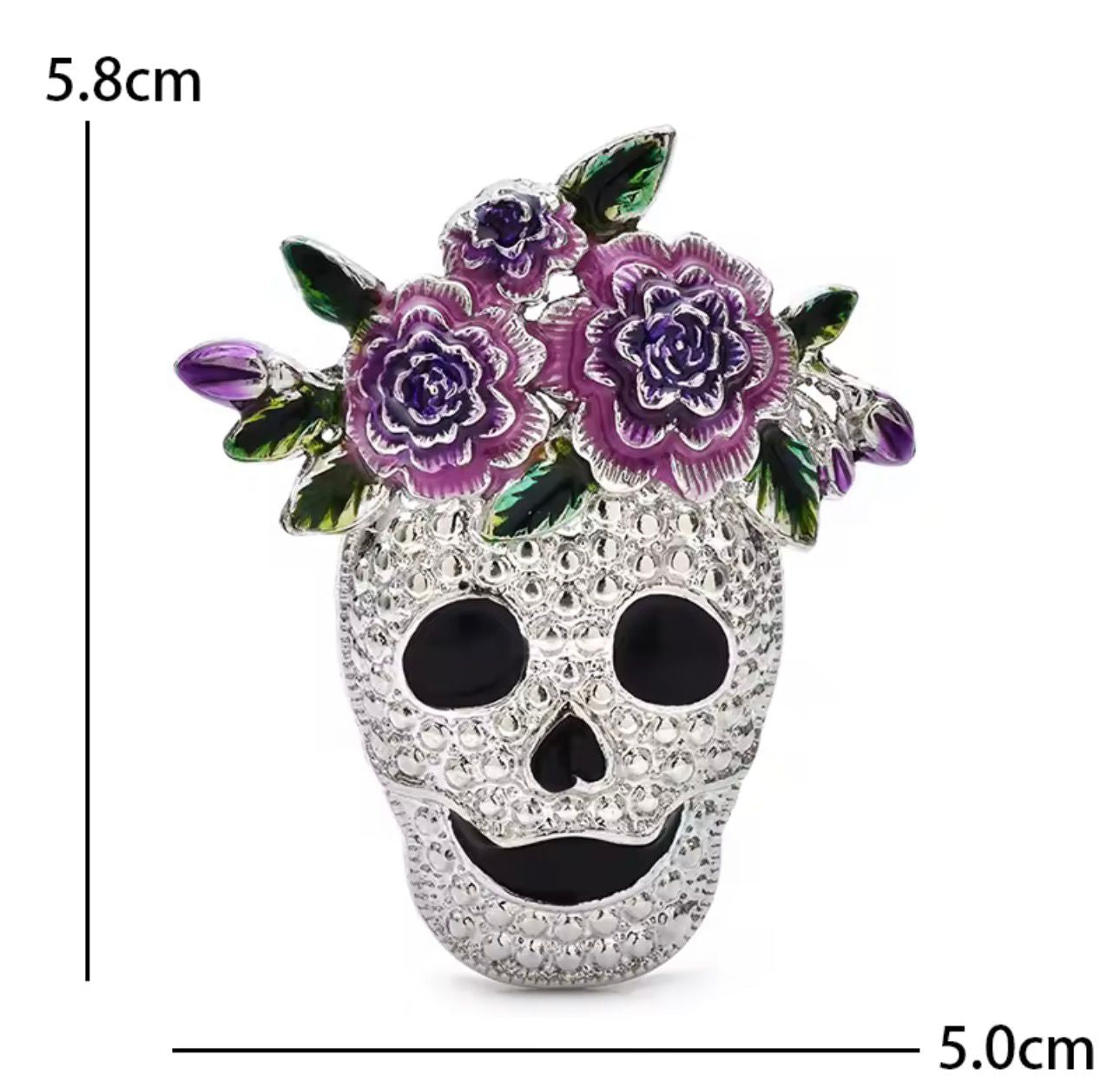 Enamel Skull Brooch – alternate view 4