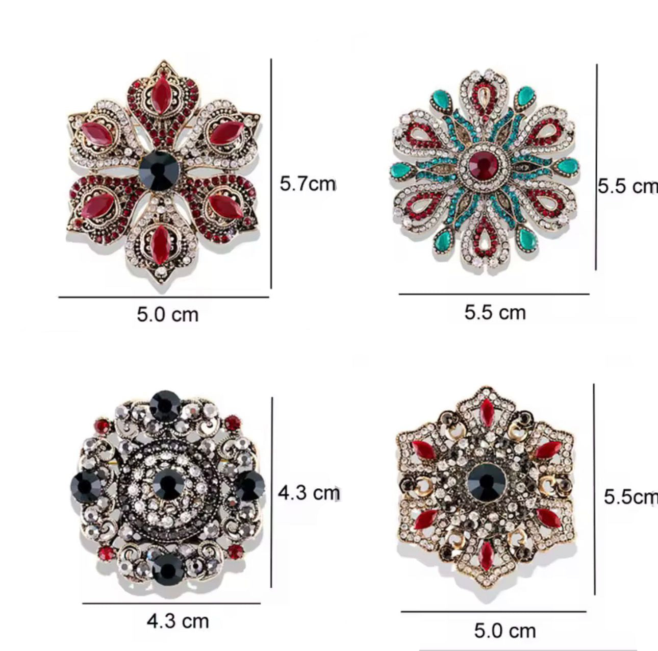 Vintage Geometric Brooch – alternate view 3