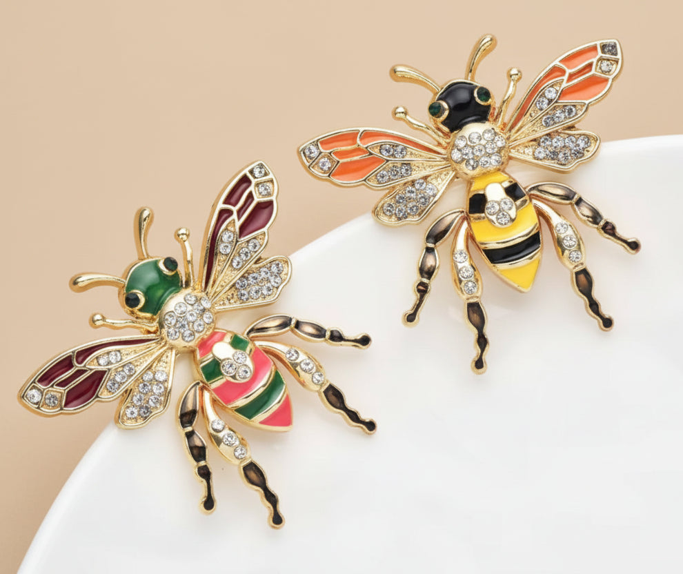 Enamel Bee Brooch Set – alternate view 2