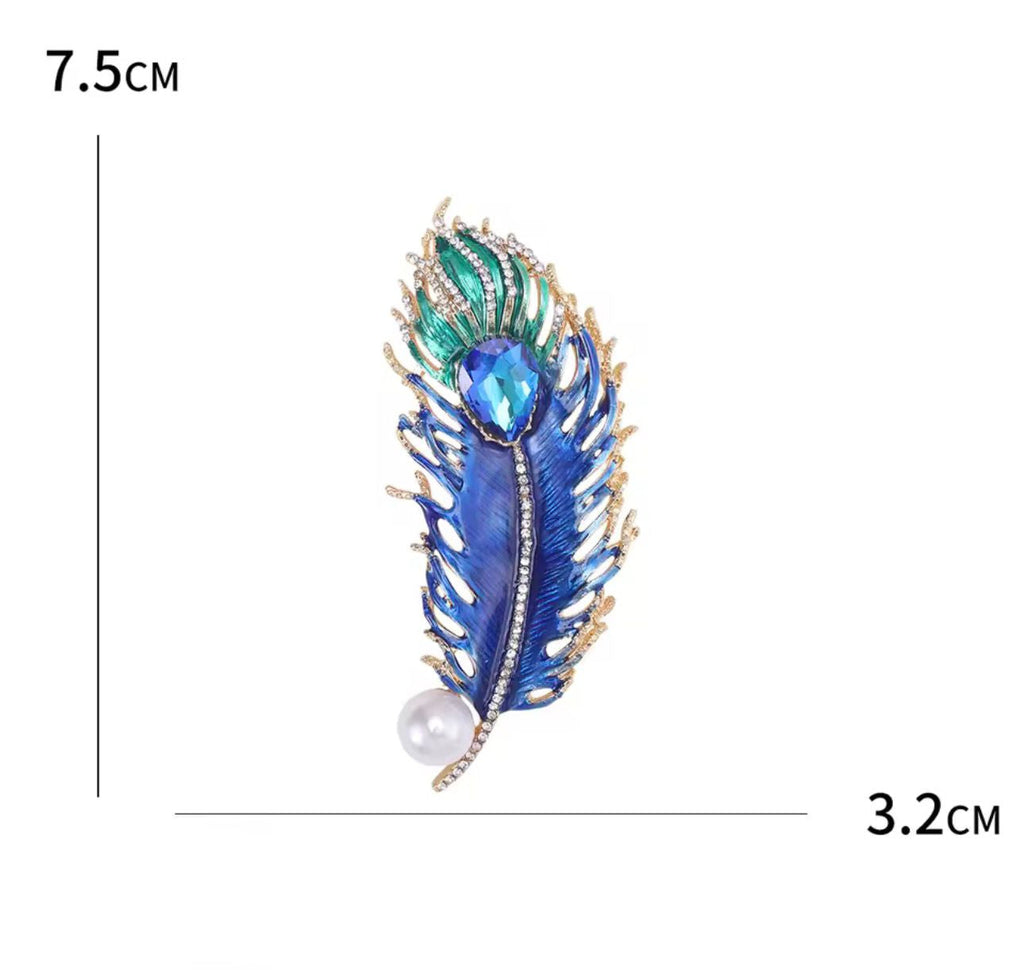 Crystal Feather Brooch – alternate view 7