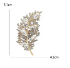 Crystal Leaf Brooch – alternate view 6
