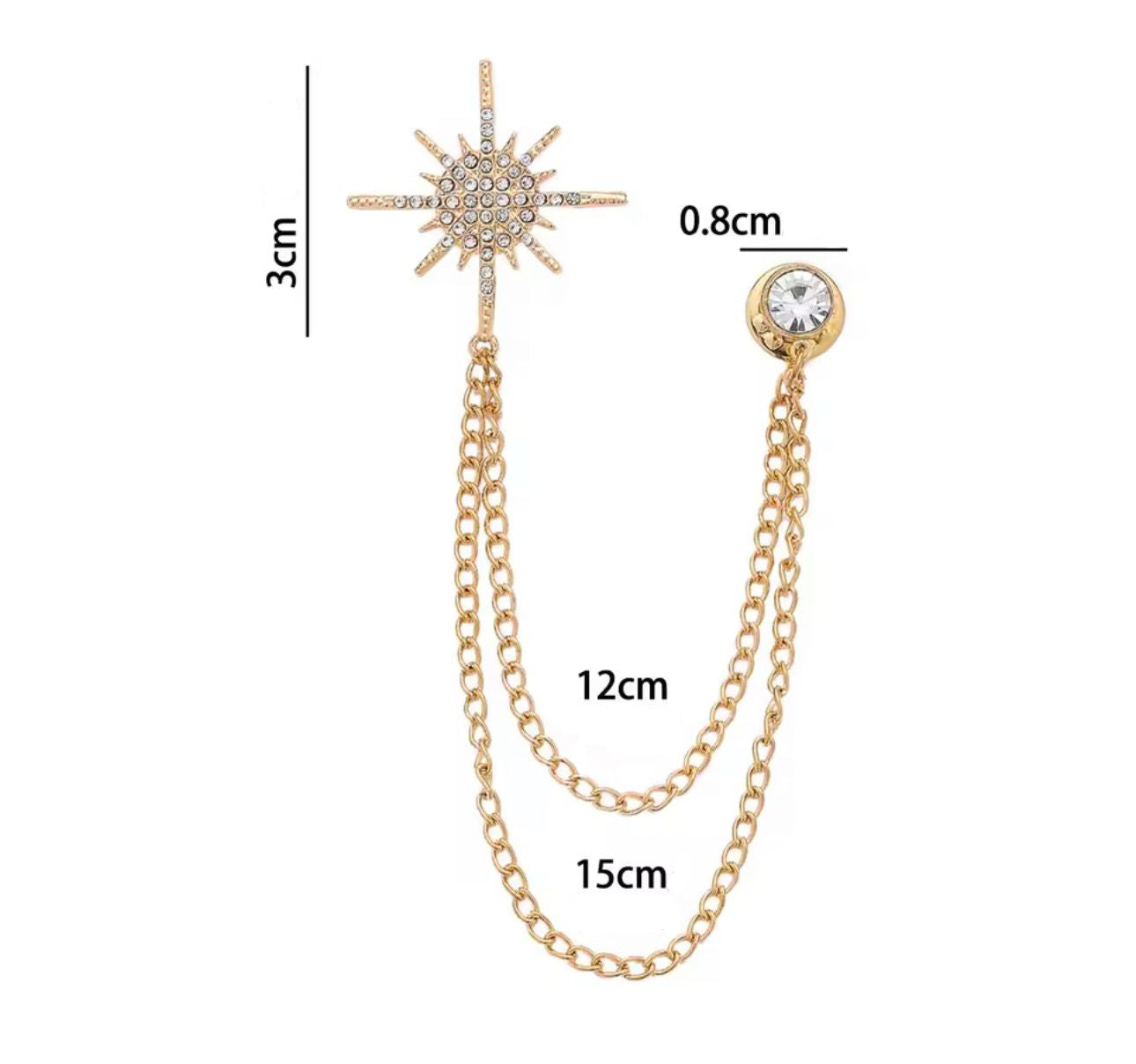Crystal Star Brooch – alternate view 4