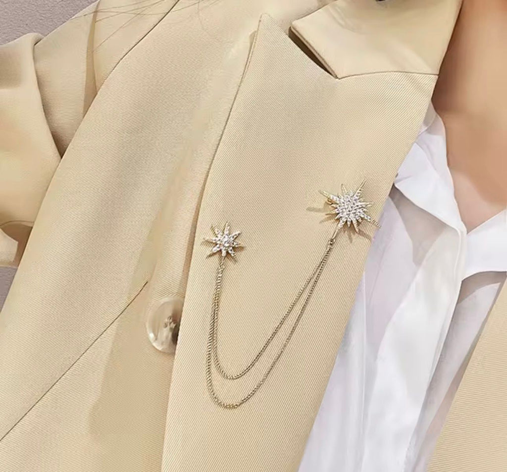 Crystal Star Brooch – alternate view 2