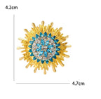Crystal Sunflower Brooch – alternate view 3