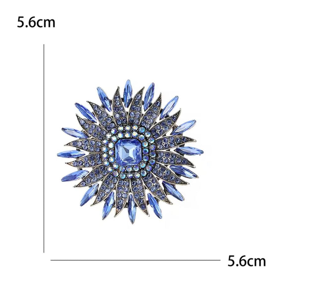 Crystal Sunflower Brooch – alternate view 2