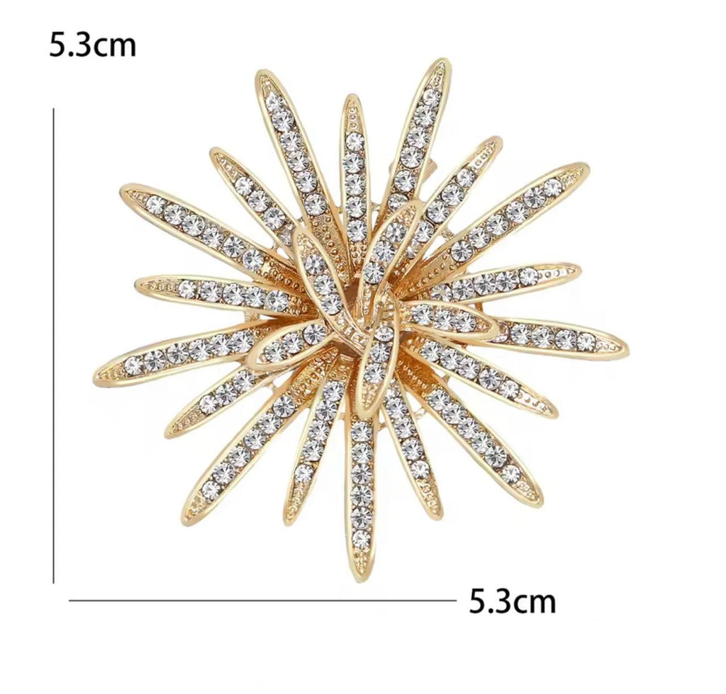 Royale Crystal Sun Brooch – alternate view 2