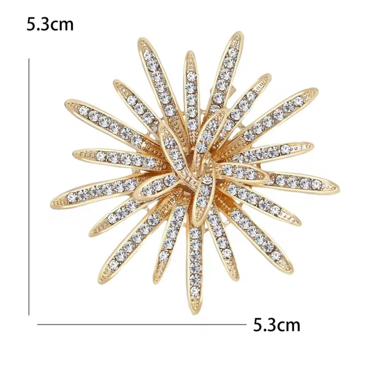 Royale Crystal Sun Brooch – alternate view 2
