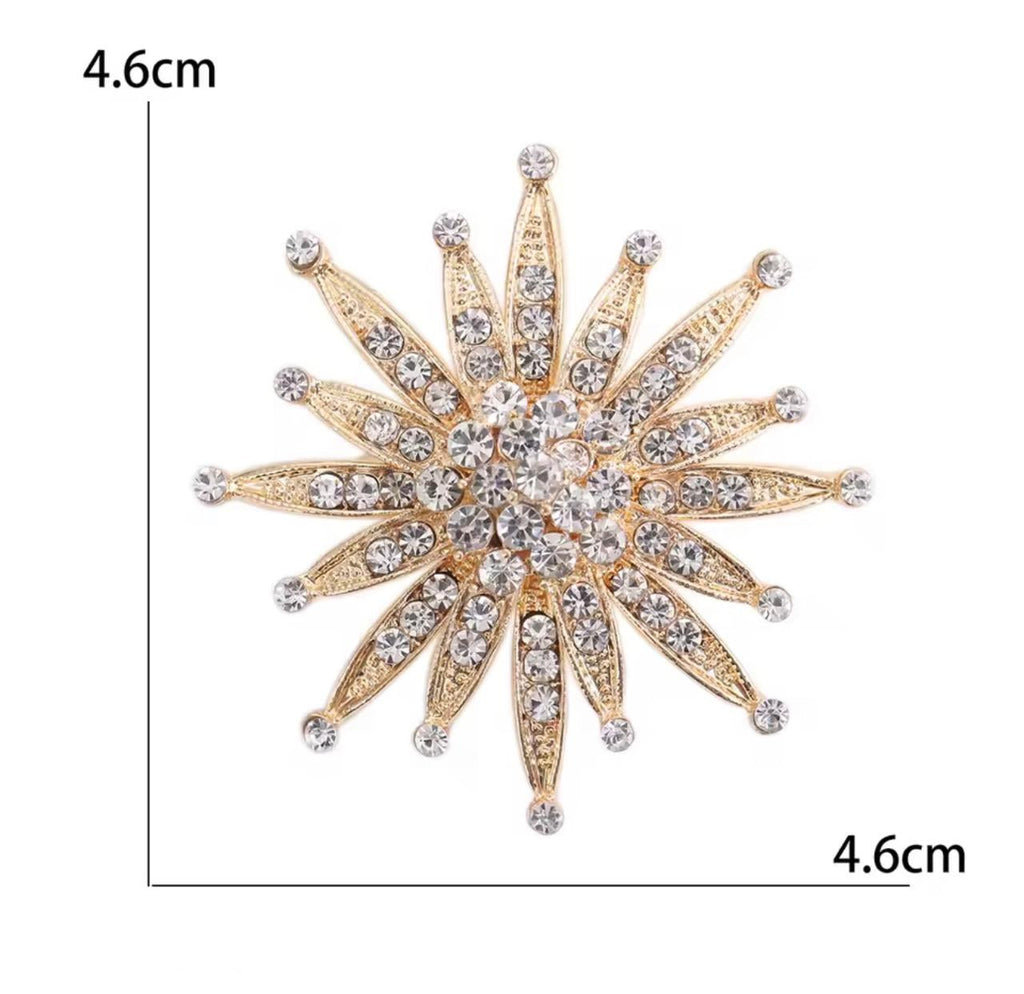 Royale Crystal Sun Brooch – alternate view 3