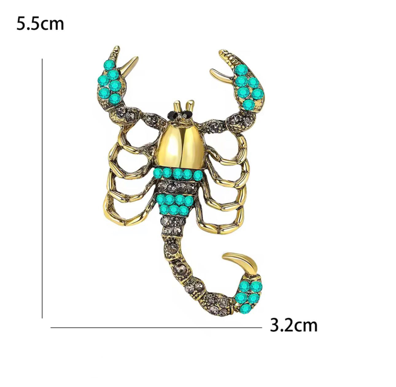 Crystal Scorpion Brooch – alternate view 3