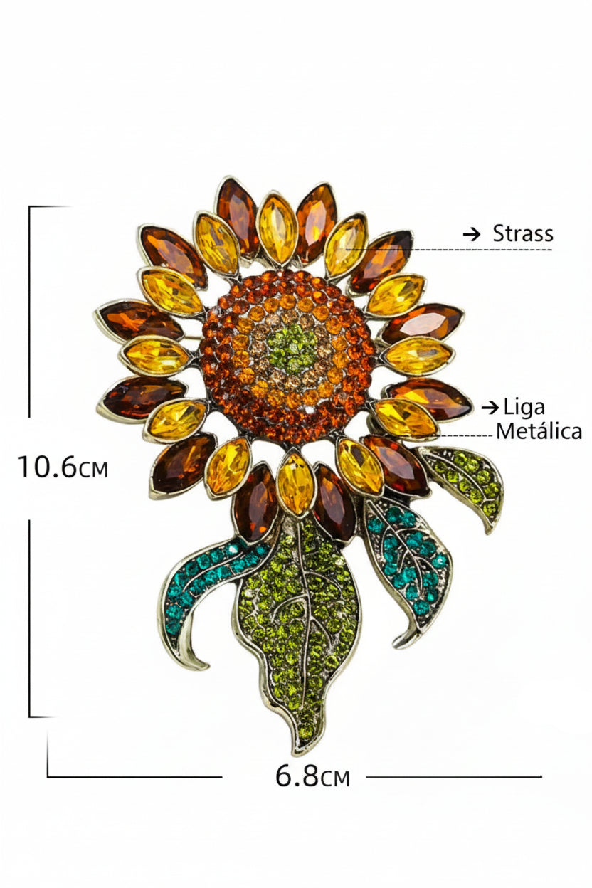 Baroque Sunflower Brooch – alternate view 3