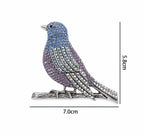 Vintage Crystal Bird Brooch – alternate view 2