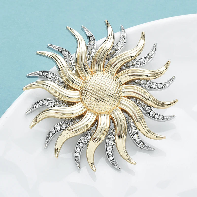 Crystal Sun Brooch – alternate view 2