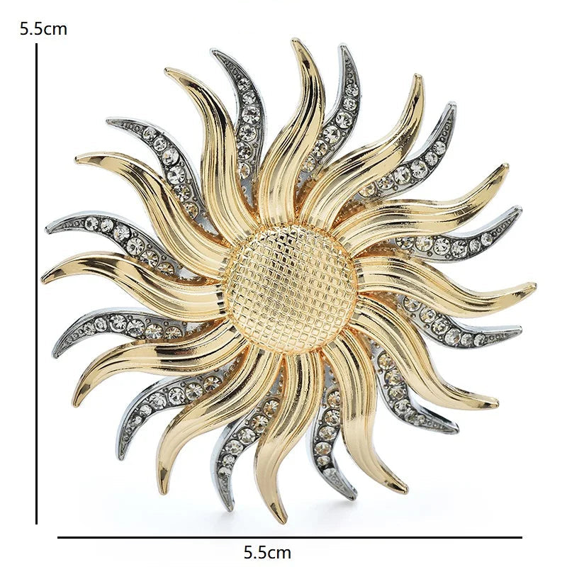 Crystal Sun Brooch – alternate view 3