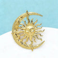 Sun & Moon Brooch – alternate view 3