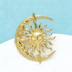 Sun & Moon Brooch – alternate view 3