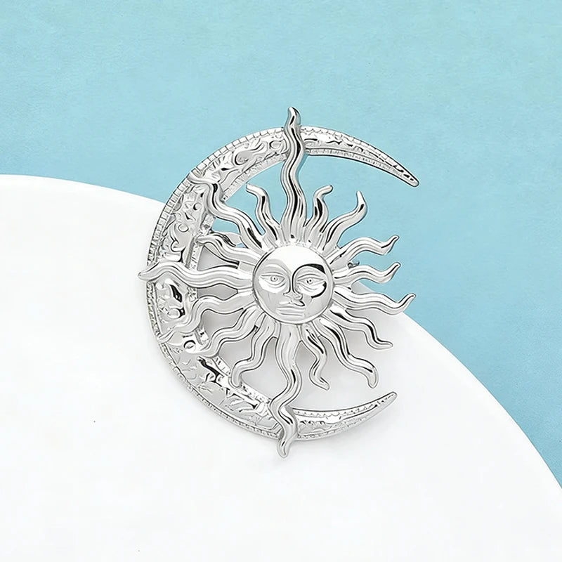 Sun & Moon Brooch – alternate view 4