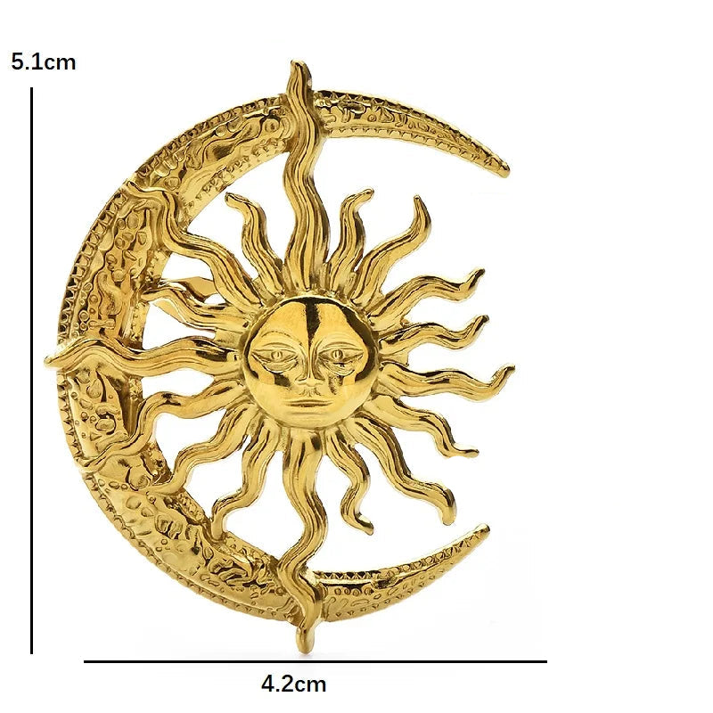Sun & Moon Brooch – alternate view 5