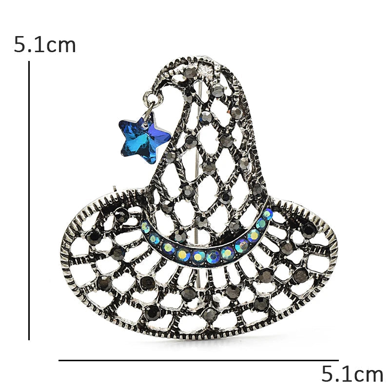 Vintage Crystal Star Brooch – alternate view 5