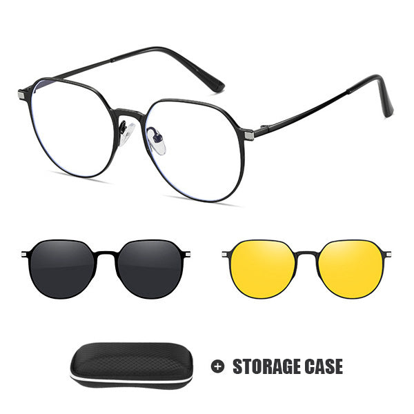 Damen-Sonnenbrille – 3-in-1-polarisierte Gläser